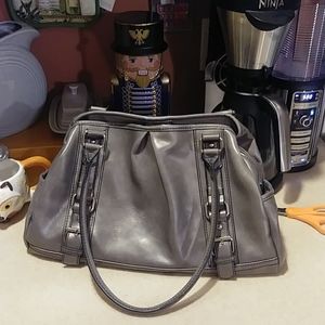 3/$15 Large pewter, double-handled purse